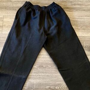 Handwoven 100% Cotton, Thick Pants- Unisex, M, Nepal, Black